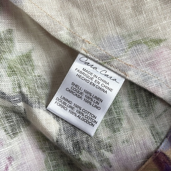 NEW Cara Cara Calypso Belted Midi Dress Wisteria Ginger Root Floral | US 4 UK 8 - Picture 8 of 15